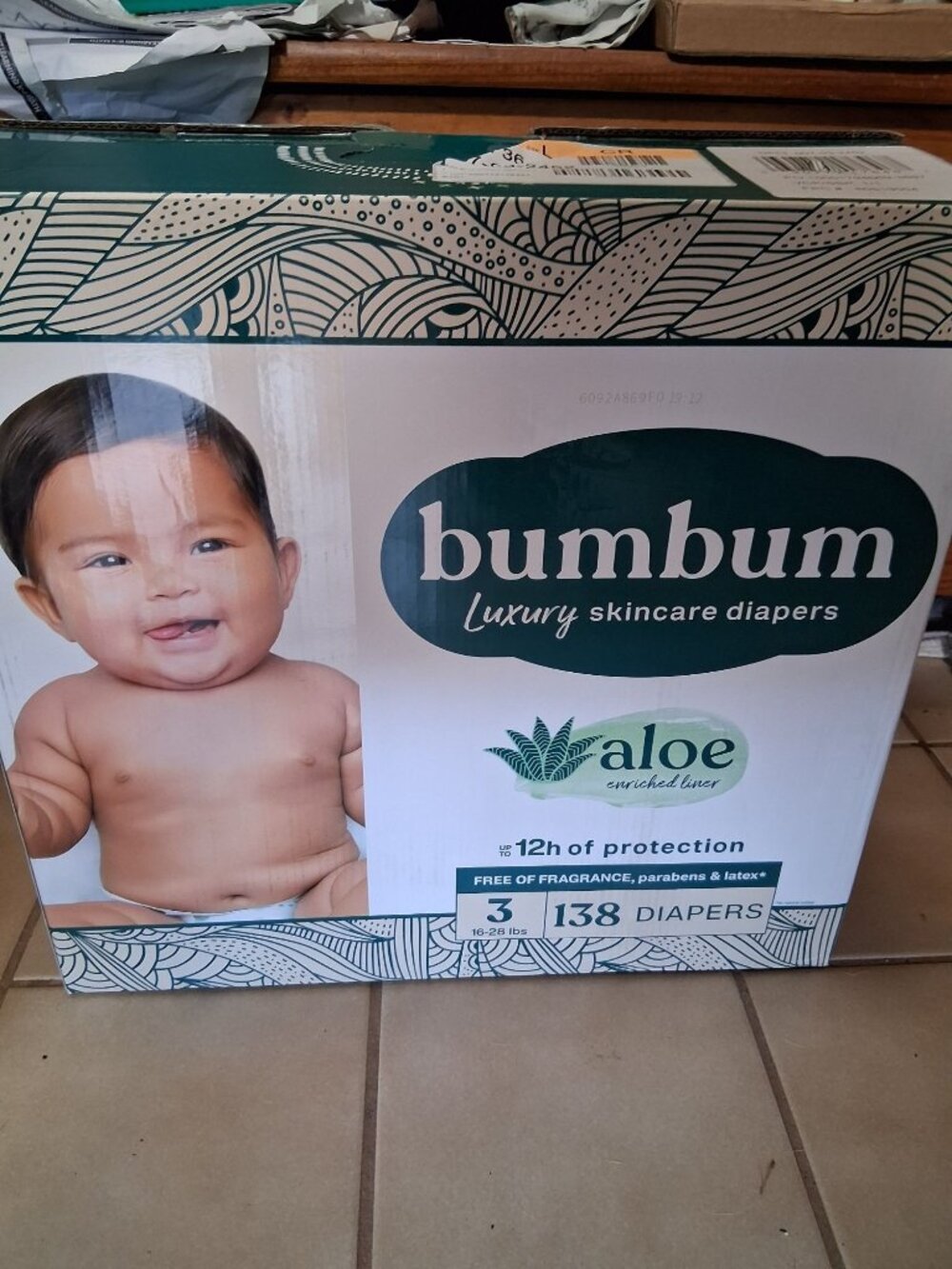 bumbum Luxury Skincare Disposable Diapers - Size 3 - 138ct